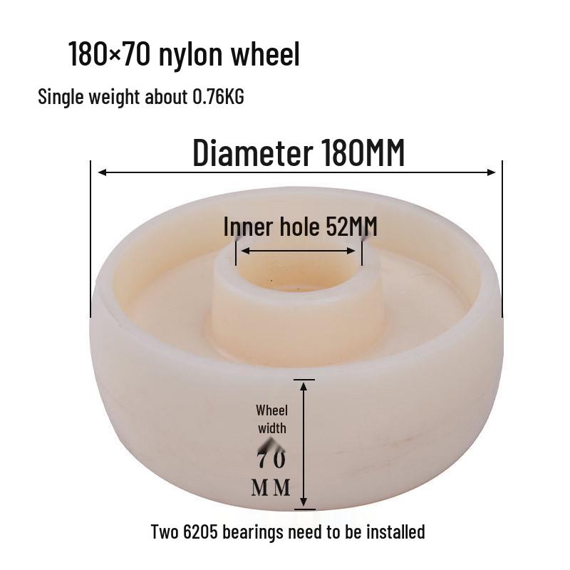 Hydraulic Pallet Truck Nylon Wheels & Iron Core PU Forklift Accessories