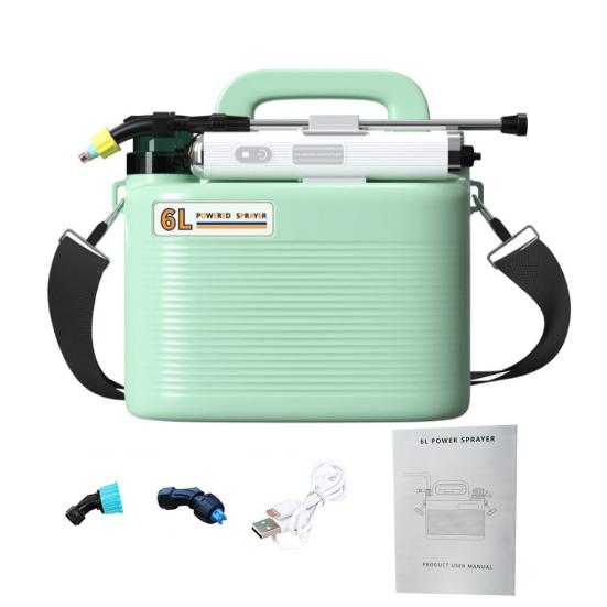 6L Electric Sprayer USB Rechargeable Sprayer with Telescopic Wand 3 Nozzles Battery Powered Portable Water Sprayer for Lawn Garden Yard Care