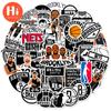50 шт. наклейки команды Nets, звезды баскетбола, персонажи мультфильмов, коробки для тележек, граффити, наклейки для общежития