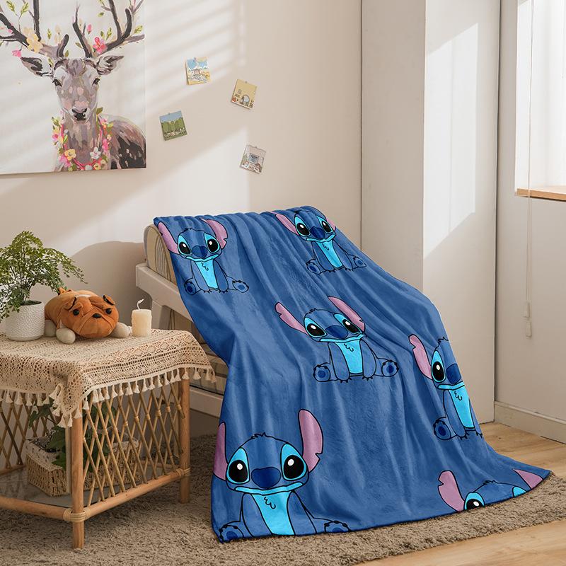 Фланелевое одеяло Riman Stitch Series, напечатанное на 3D-принтере, для дивана, утолщенное одеяло.