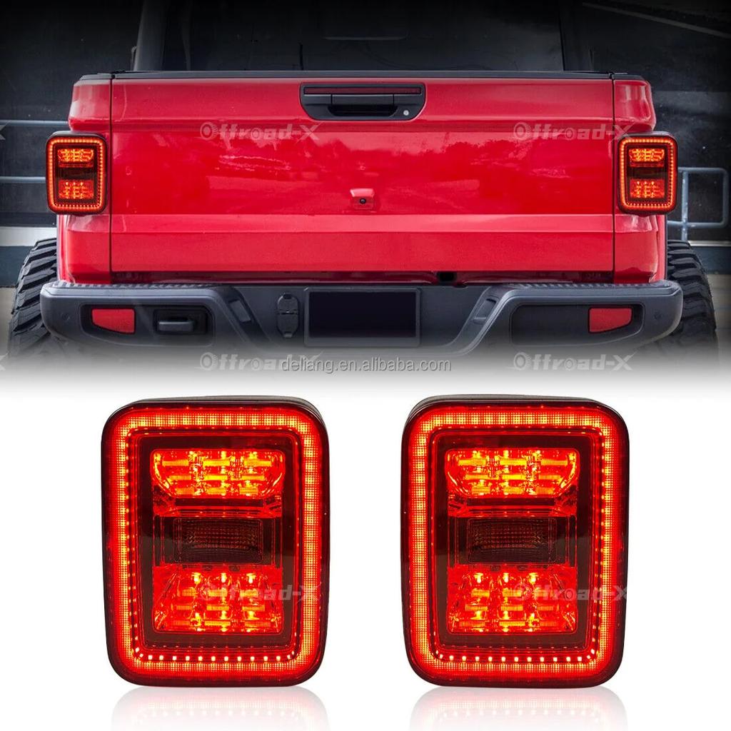 Car Taillight Turn Signal Modified LED Tail Light for Wrangler Gladiator JT Taillights Rear Brake Light 2020 2021+