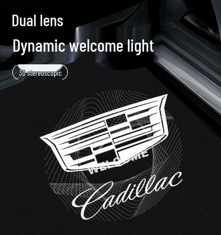 Совместимо с подсветкой приветствия дверей Cadillac: XT4, XT5S, CT6, ASL, Regal CT5, XT6 Проекции