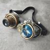 Colored Lenses Steampunk Goggles Side Magnifier Costume Prop Cosplay Glasses  Dress Up Party