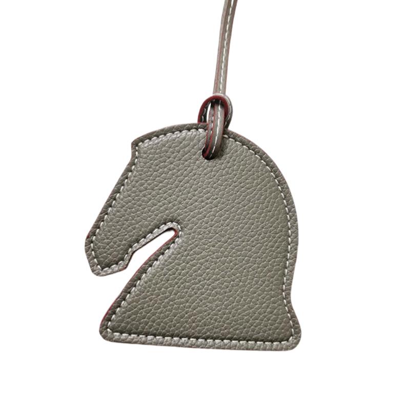 New Trendy Leather Cute Creative Personalized Horse Head Keychain Ladies Backpack Pendant Bag Charm Accessories