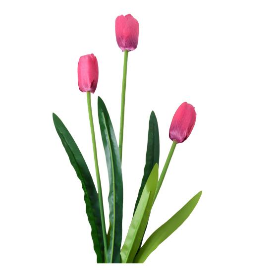 Искусственные Цветы 3-главный Шелковый Букет Тюльпанов с Гибким Железным Стеблем Искусственная Цветочная Композиция Свадебные Украшения Реквизит для Фотосъемки