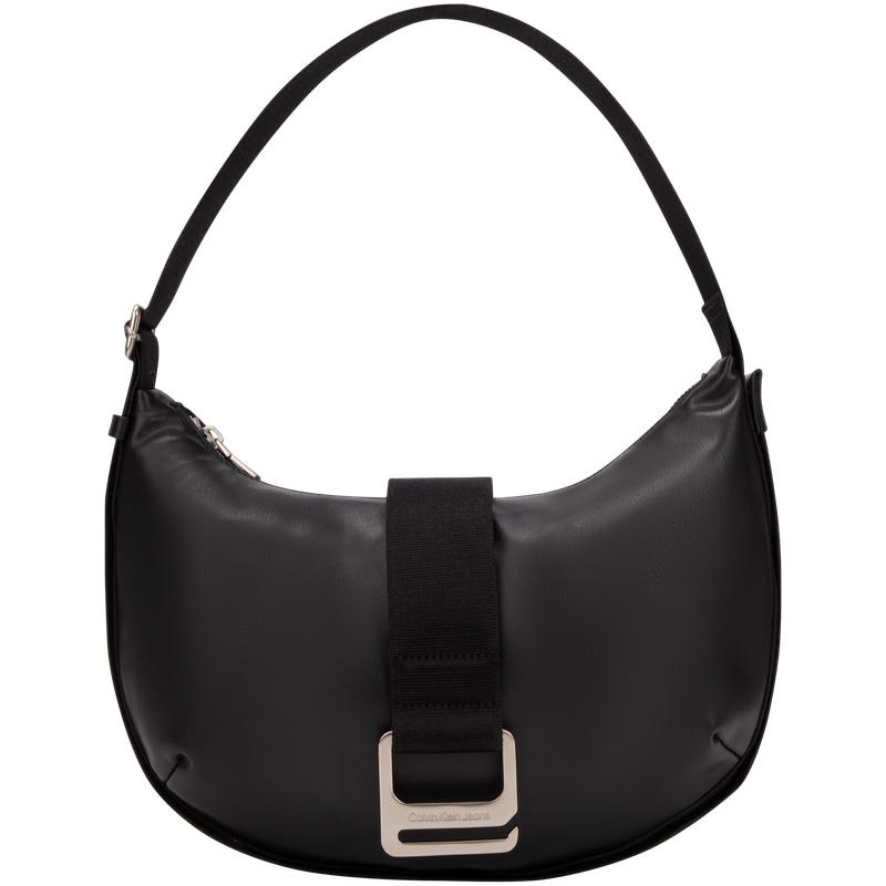 New CALVIN KLEIN Synthetic Material Dumpling Bag, Crescent Bag, Shoulder Bag Regular Women's Space Black DH3504-001