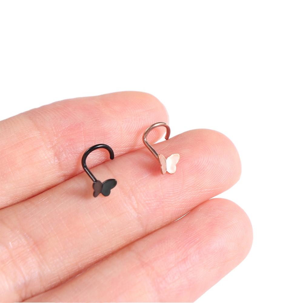 Punk Butterfly Multicolor Nose Rings Helix Originality Birthday Gifts