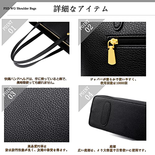 [FSD.WG] Women's Tote Bag Business Bag Stylish Popular 2-Way Handbag Commuting to School Large Capacity Leather Birthday Gift