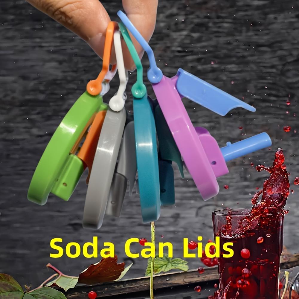 Reusable Can Lid with Straw,Silicone Covers for Soda Cans -Dustproof Spill-Proof Tops for Beverages,Juice,Soft Drinks Bottle Cap
