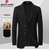 Pierre Cardin Men's 100% Lamb Wool Short Double-faced Coat