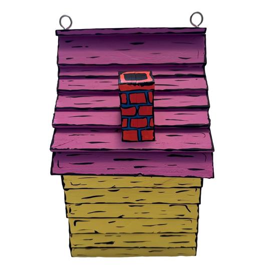 Деревянный скворечник ручной работы, уличный подвесной домик для птиц, домик для колибри, скворечник для украшения сада на открытом воздухе