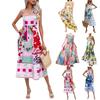 European And American Spring And Summer New Sexy Suspender Print Dress INSS Casual Loose Holiday Dress