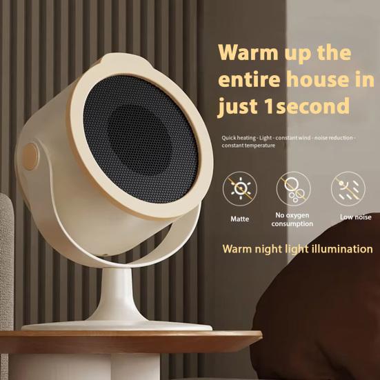 Портативный настольный обогреватель 220 В, энергосберегающий, быстро нагревающийся, мини-обогреватель с вращением на 360 градусов и защитой от перегрева.