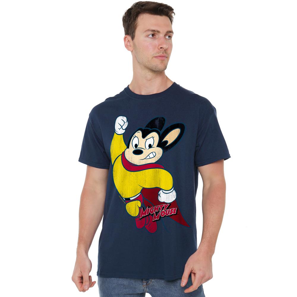 Mighty Mouse Mens Classic Hero T-Shirt