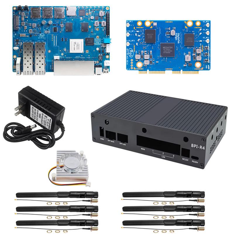 Banana Pi R4 Router Board: MediaTek MT7988 Quad-Core, 4GB RAM