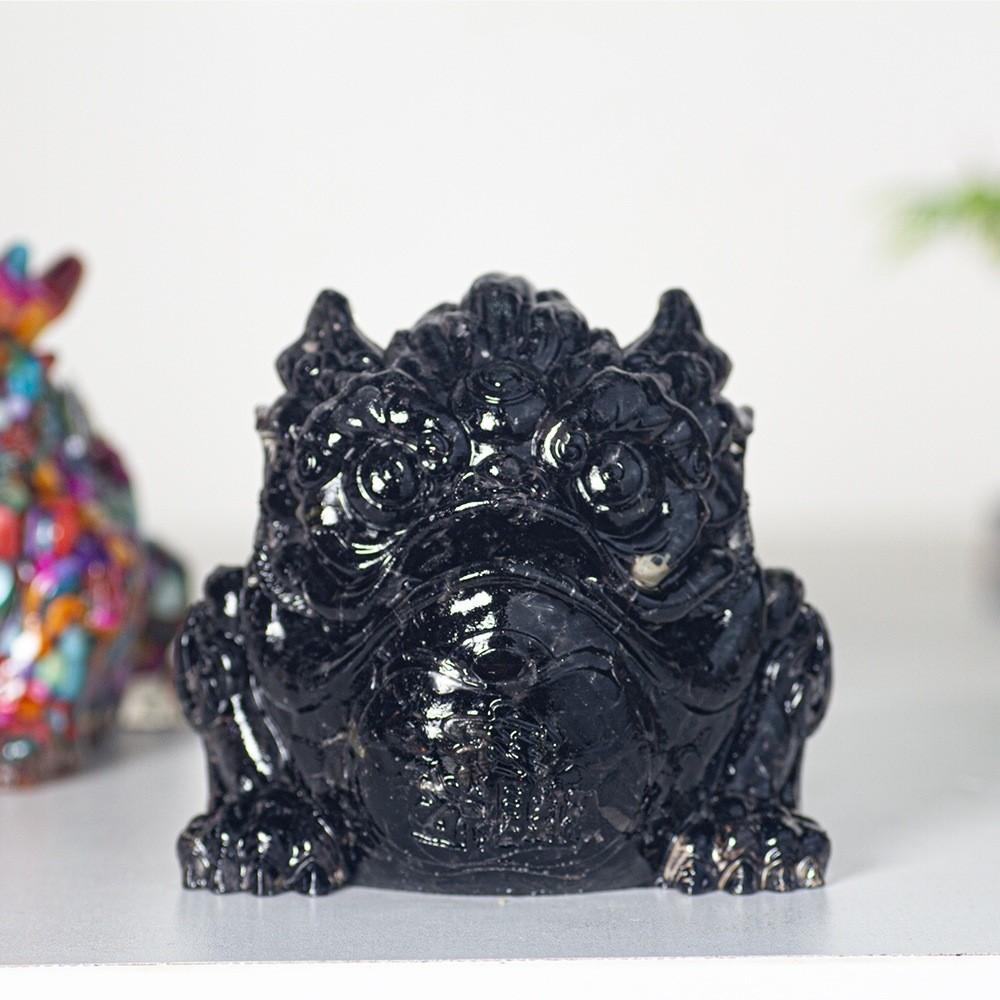 Crystal Frog Figurine With Waterdrop Resin For Rustic Living Room Decor Gift