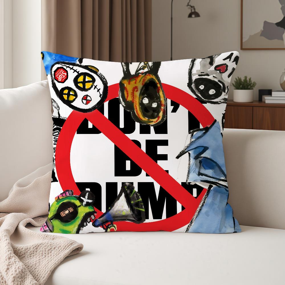 Rapper AAsap RRockyS Dont Be Dumb Pillow Case Suitable For Bedrooms Living Rooms Cars Home Decoration