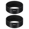PATIKIL 52mm Lens Hood for Camera Lens Set of 2 Standard Focus Internal White Coat Black