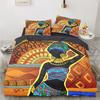 Комплект пододеяльников с 3D-печатью, наволочка из ультратонкого волокна, новый оптовый комплект с благородными африканскими элементами, красочный и удобный