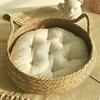 Cat Bed Pet Nest Pure Manual Rattan Woven Cattailgrass Cat Scratch Board Removable Washable Winter Warm Pad All-Season Dog House