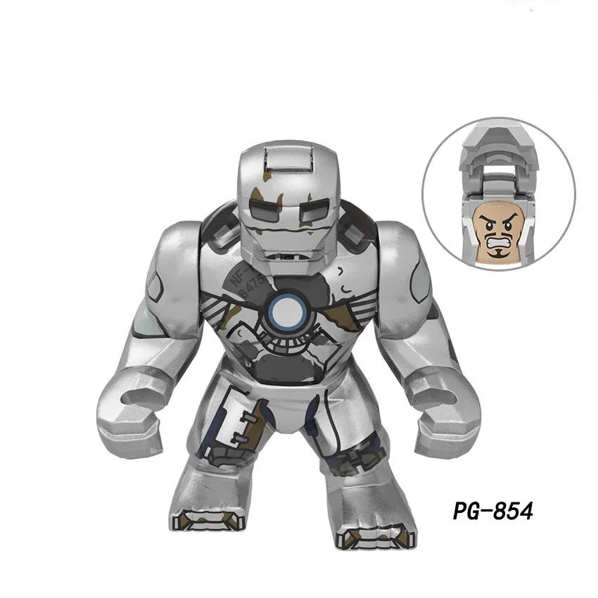 Action Figure: Marvel Mini Block Figurine Superhero Series Iron Man Spider Man Combination Block Children's Puzzle Toy Gift