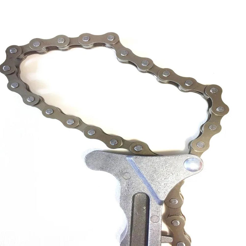 Engine Oil Filter Chain Wrench Filter Wrench Automotive Disassembly Engine Maintenance Tools K9y8
