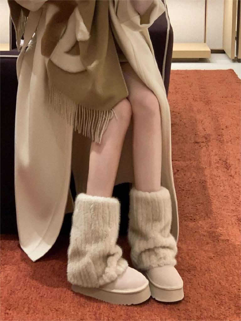 Зимние женские ботинки на платформе, сохраняющие тепло, ботинки длиной до середины голени, женские, на шнуровке, удобные, качественные, водонепроницаемые, Zapatos Mujer