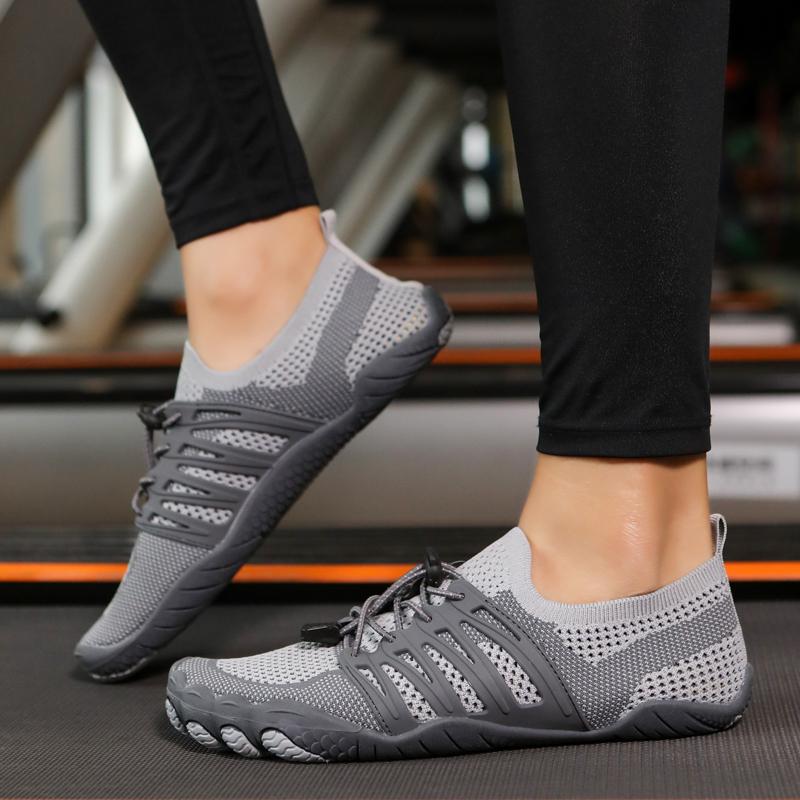 Унисекс босиком водная обувь Мужская обувь с пятью пальцами Aqua Женские дренажные пляжные спортивные сандалии для плавания Быстросохнущие кроссовки для дайвинга и пешего туризма Обувь для фитнеса