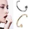 3/5/10PCS 8mm Fake Hoop Clip On Nose Ring Body Jewelry Non Piercing Nostril Hoop