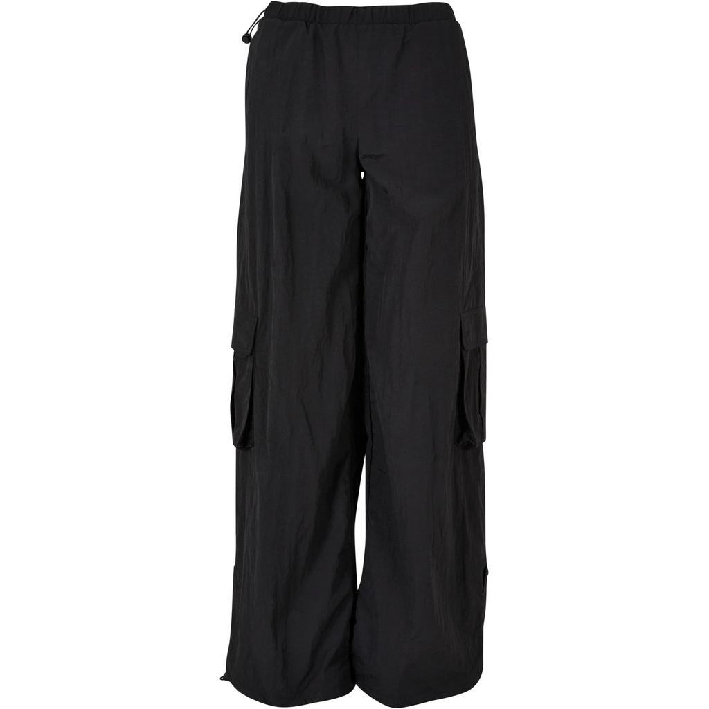 Urban Classics Womens/Ladies Nylon Crinkled Wide Cargo Trousers
