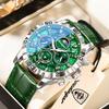 POEDAGAR Top Military Man Wristwatch Waterproof Luminous Chronograph Leather Exquisite Watches For Men Sports Men's Quartz Watch