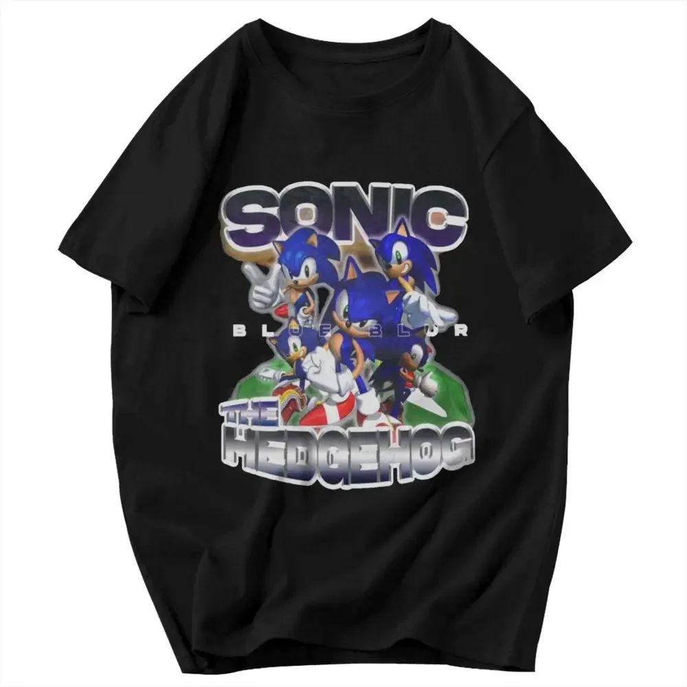 Fashion Y2K Tops Heroes Tee Heroes Vintage Tee Shadow The Hedgehog T-Shirt T-Shirt Women Men's T-shirt Print Cotton Top Unisex