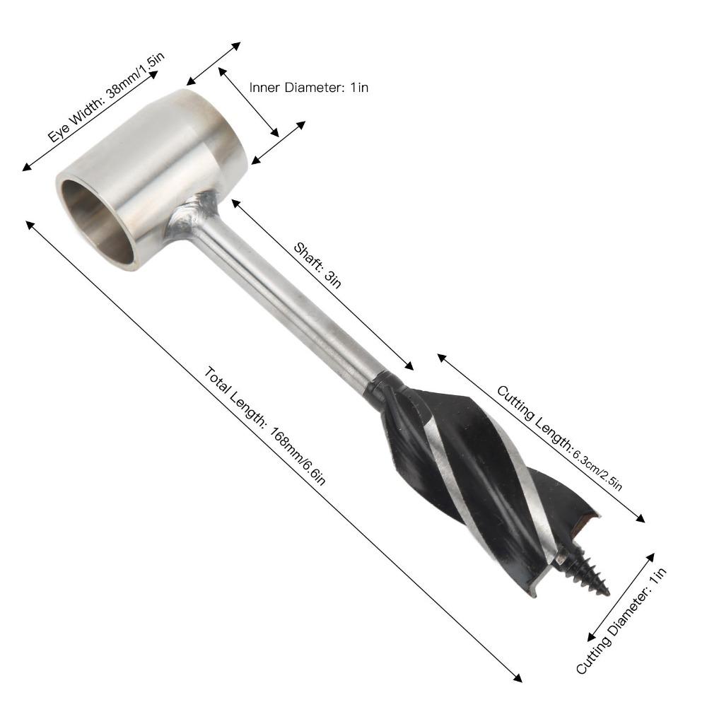 Stainless Steel Hand Auger Wrench Portable Design Bushcraft Hand Auger For Bushcrafting