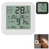 Hygrothermograph LCD Digital Dual-Screen Touching Screen Multifunctional Humidity and Temperature Meter Table Clock Indoor