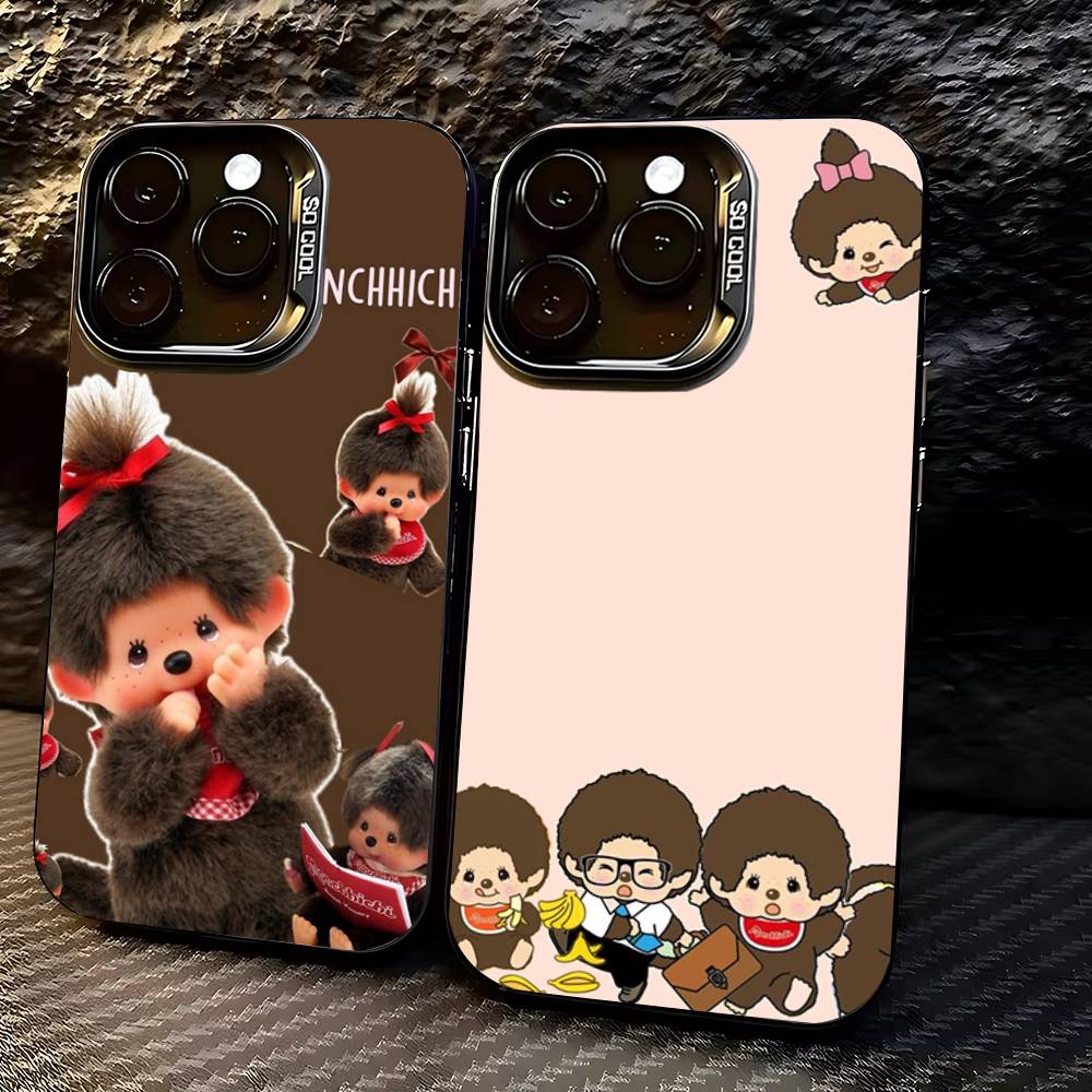 Милый Чехол для Телефона M-monchhichis-s для iPhone 17,16,15,14,13,12,11,Pro,X,Xs,Max,Plus Ударопрочный Чехол
