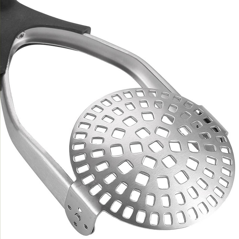 Hand Press Potato Masher Non-Slip Handle Comfort Grip Potato Ricer Durable Stainless Steel Garlic Press Mashed Potatoes