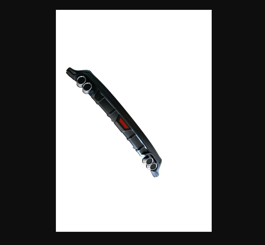 Для Opel Astra H задний универсальный диффузор V2 черный или серый + четыре хромированных выхлопных трубы 2004-2009 - спойлер крылья передняя губа заслонка