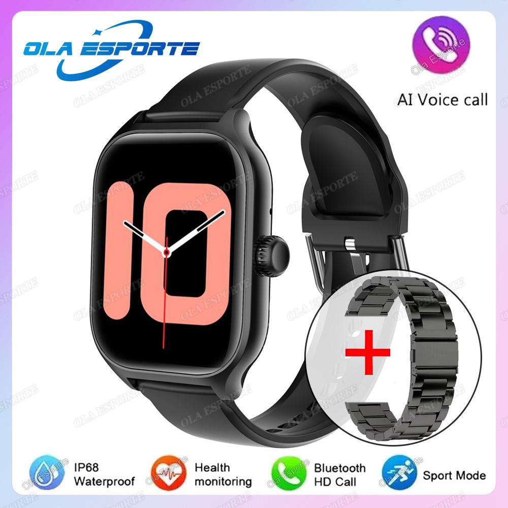 Новые Умные Часы 2,01" HD Дисплей Bluetooth Звонки Предварительный просмотр Сообщений Спортивные Режимы DIY Циферблат Прогноз Погоды Смарт-часы Мужские Женские