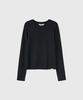 GENERALIDEA Round Neck Long Sleeve T-Shirt [Black] / Gf3Lts504