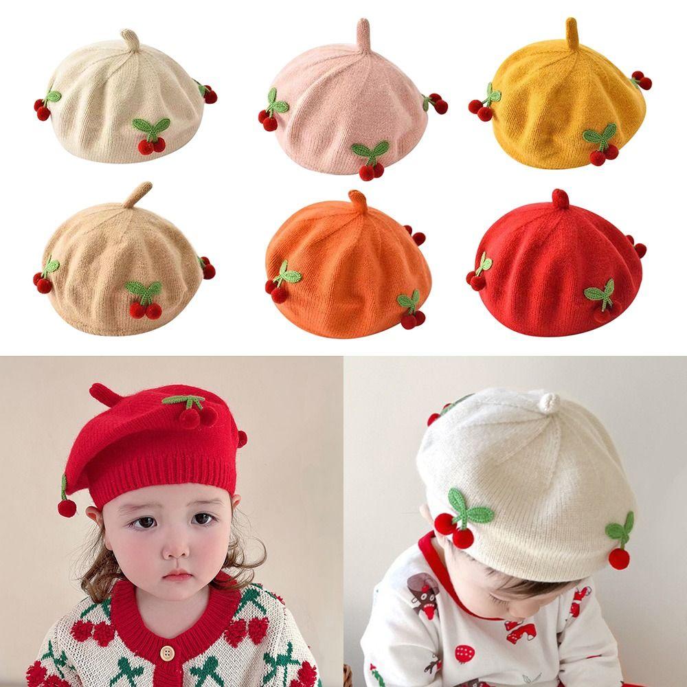 Knit Bonnet Kids Knitted Hats Fashion Autumn Winter Children Hat Newborn Toddler