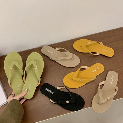 Маленькие ароматные тапочки на плоской подошве, женская обувь, летняя обувь, новые сандалии с открытым носком, шлепанцы