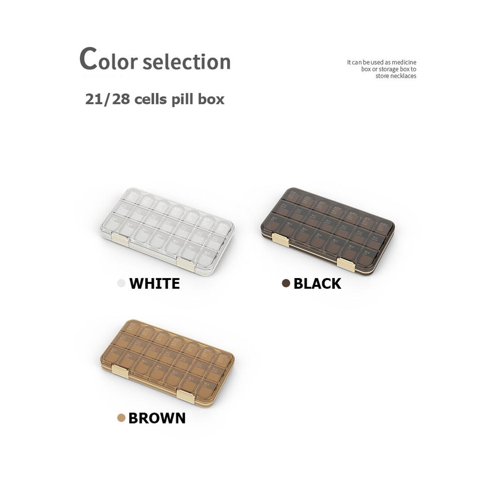 Коробка для выдачи таблетокПортативная аптечка на 7 дней и одну неделю, мини-коробка для хранения лекарств, дорожная коробка для таблеток