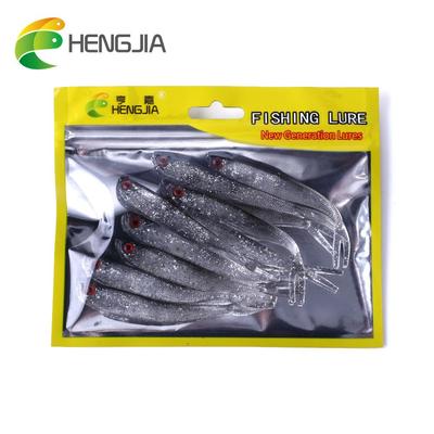 HENGJIA 5 шт., мягкая рыболовная приманка, 3,6 г/10 см, реалистичная рыбацкая воблер Shad Swimbait, инструмент для рыбалки