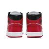 Женские кроссовки Air Jordan 1 Mid Alternate Bred Toe Black White Gym-Red BQ6472-079