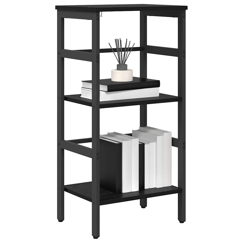 Bookshelf Black Oak Effect 40 x 29.5 x 81 cm