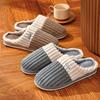 Men's and Women's Extra Large Plush Cotton Slippers - Warm, Non-Slip, Indoor Use for Autumn and Winter