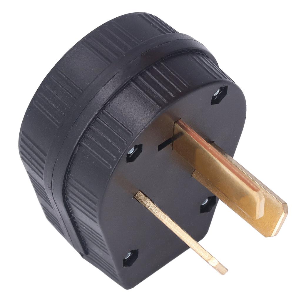 3-контактный промышленный прямой штекер с латунными контактами, штекерный разъем, стандарт США 50A 125 В/250 В