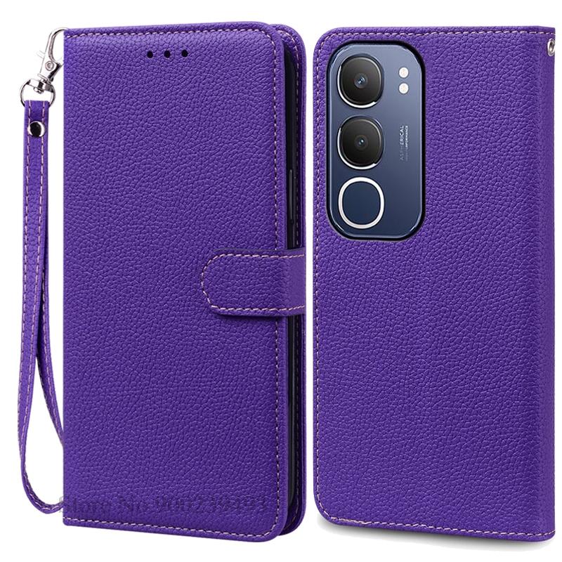 Для Vivo Y19S чехол-книжка кожаный чехол для Vivo Y19S чехол для телефона откидная крышка защитный задний чехол Fundas Shell