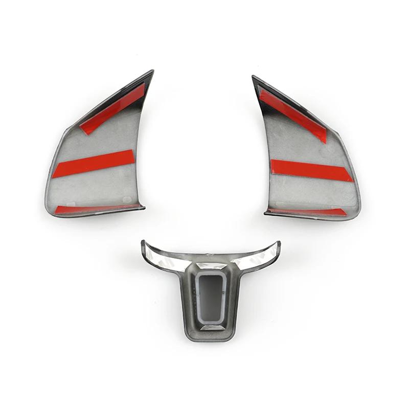 ABS карбоновый чехол рулевого колеса защитная отделка для VW Golf 6 MK6 Passat B7 CC Jetta Bora Polo Tiguan Caddy Touran Sharan