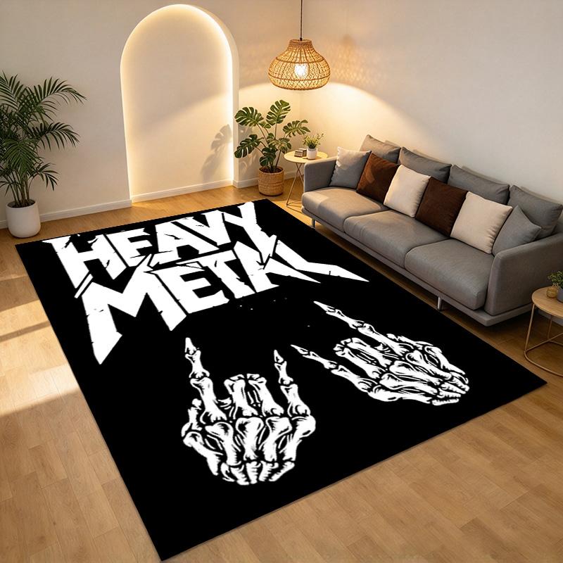 Heavy Metal Living Room Nonslip Area Rug Soft Carpet For Bedroom Game Playroom Sofa Office Home Decor Doormat Christmas Gift C926832